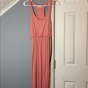 Pink/White Maxi Dress